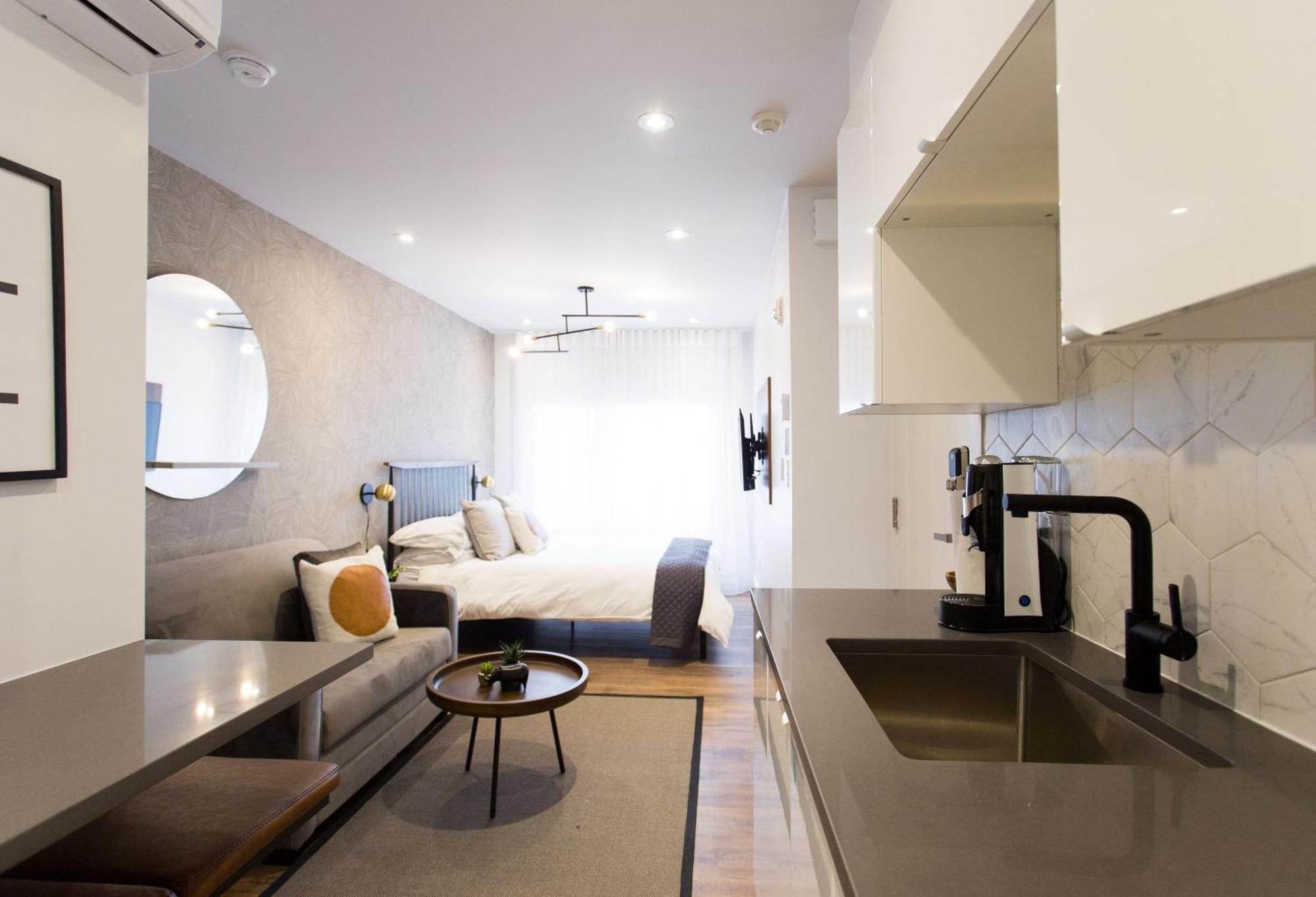 Scandinavian Studio With Full Kitchen And Bath By Den Stays Montréal Kamer foto